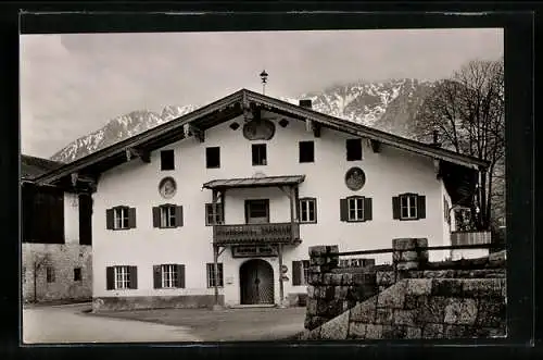 AK Niederndorf /Tirol, Gasthof Gradlwirt, Bes. Joh. Georg Schächl