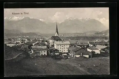 AK Kössen, Teilansicht mit Blick zur Kirche