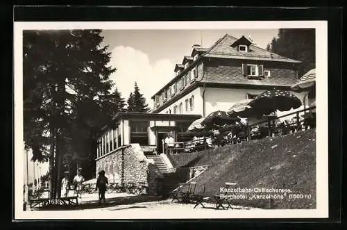 AK Villach, Partie am Berghotel Kanzelhöhe