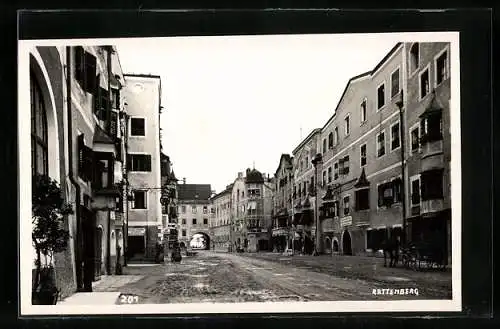 AK Rattenberg, Ortsansicht, Verlassene Strasse