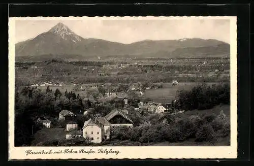 AK Salzburg, Blick auf Glasenbach mit Hohen Staufen