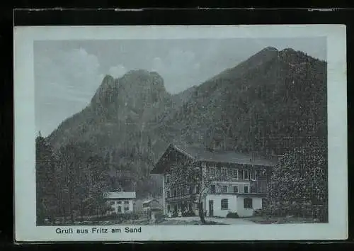 AK Ruhpolding, Gasthaus Fritz am Sand