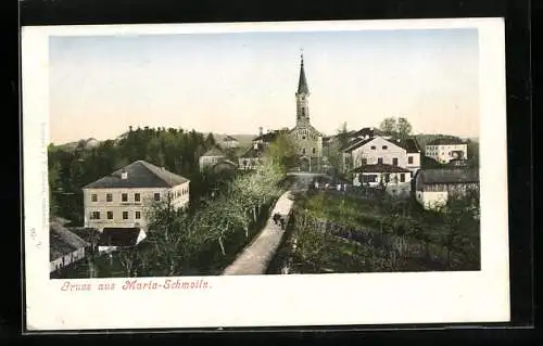 AK Maria-Schmolln, Blick zur Kirche