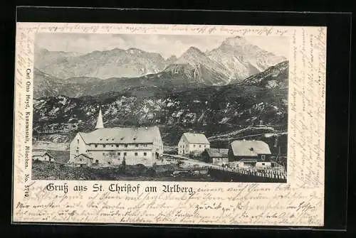 AK St. Christoph, Blick auf die Restauration Hospiz