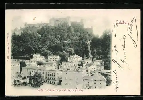 AK Salzburg, Veste Hohensalzburg und Festungsbahn