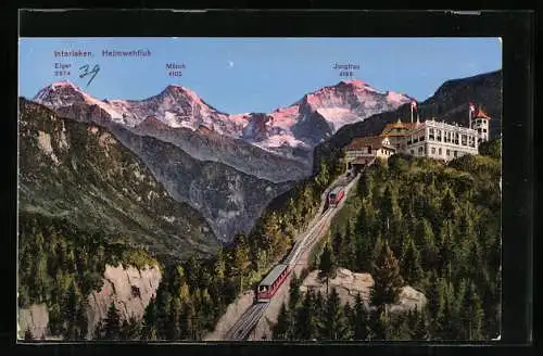 AK Interlaken, Heimwehfluh, Bergbahn