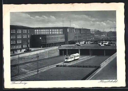 AK Duisburg, Hauptbahnhof und Strassenbahn-Tunnel