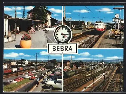 AK Bebra, Bahnhof, Mehrfachansicht
