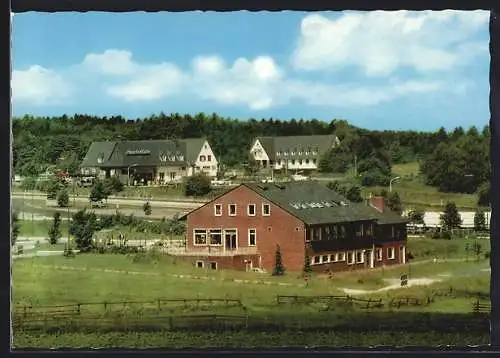 AK Reinhardshain bei Giessen, Bundes-Autobahn-Rasthaus Reinhardshain, Totalansicht