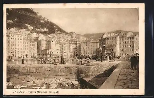 AK Camogli, Piazza Colombo dal molo