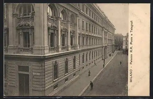 AK Milano, Palazzo R.R. Poste e Telegrafi