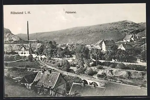 AK Rübeland i. H., Panorama vom Mühlental