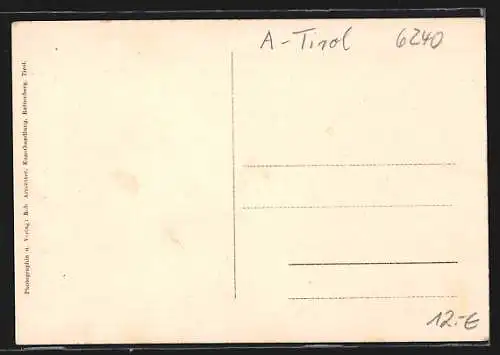 AK Rattenberg, Strassenpartie mit Torbogen und Passant