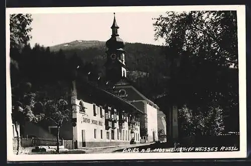 AK Gries am Brenner, Am Gasthof Weisses Rössl