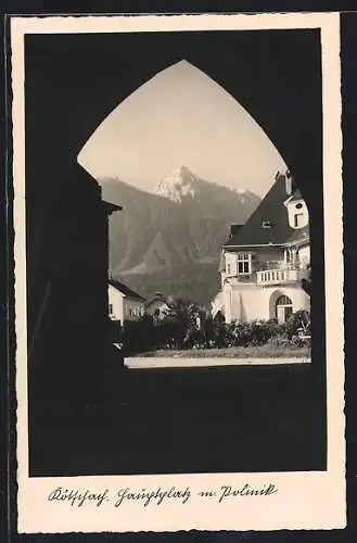 AK Kötschach, Hauptplatz mit Polinik