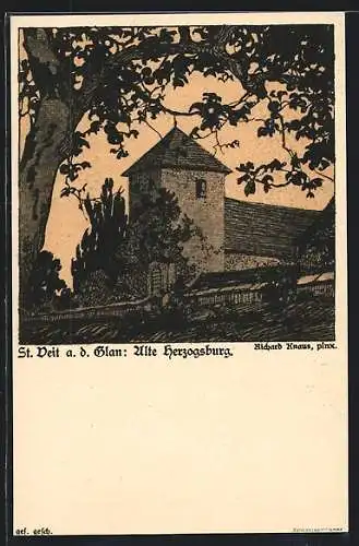 Künstler-AK St. Veit a. d. Glan, Die Alte Herzogsburg