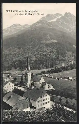 AK Pettnau a. d. Arlbergbahn, Die Kirche und der Riffler
