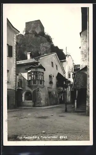 AK Rattenberg, Konditorei und Café Klaus Huber im Malerwinkel