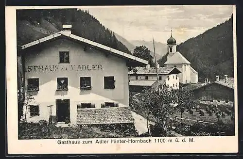 AK Hinterhornbach /Tirol, Gasthaus zum Adler