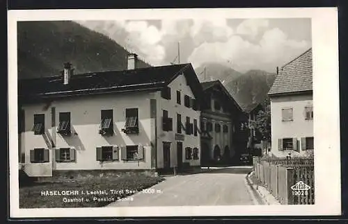 AK Häselgehr i. Lechtal, Gasthof und Pension Sonne am Ortseingang