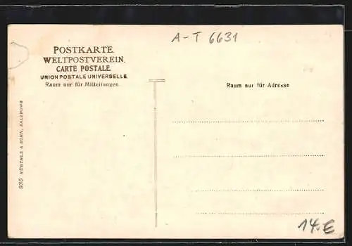 AK Lermoos, Ortsansicht mit Sonnspitz