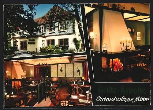 AK Ostenholzer Moor, Hotel-Restaurant Heide-Kröpke, Innenansichten