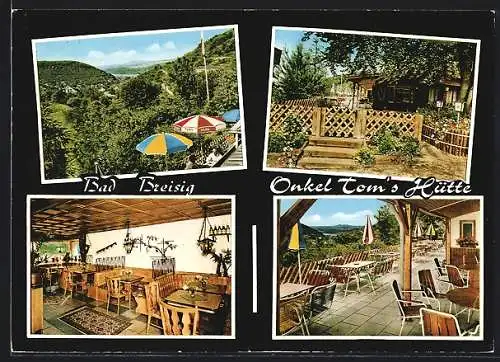 AK Bad Breisig, Cafe-Restaurant Onkel Tom`s Hütte, Innenansicht, Terrasse