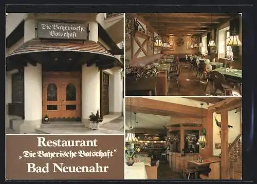 AK Bad Neuenahr, Restaurant Die Bayerische Botschaft, Lindenstrasse 6, Innenansicht