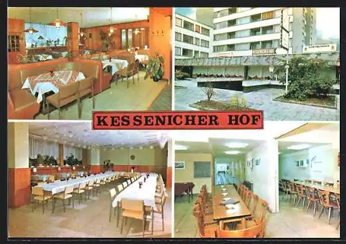 AK Bonn, Restaurant-Gaststätte Kessenicher Hof, Mechenstrasse 55, Innenansichten