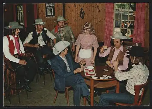 AK Tüddern, In der Löwen-Safari, Gasthaus in der Western Town, Innenansicht