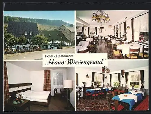 AK Hürtgenwald-Simonskall /Eifel, Hotel-Restaurant Wiesengrund, Innenansichten