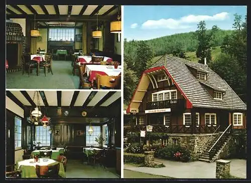 AK Hürtgenwald-Simonskall, Hotel Talschenke, Innenansichten