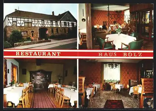 AK Gey über Düren /Rhld., Restaurant-Cafe Bolz, Broichstrasse 17, Innenansichten