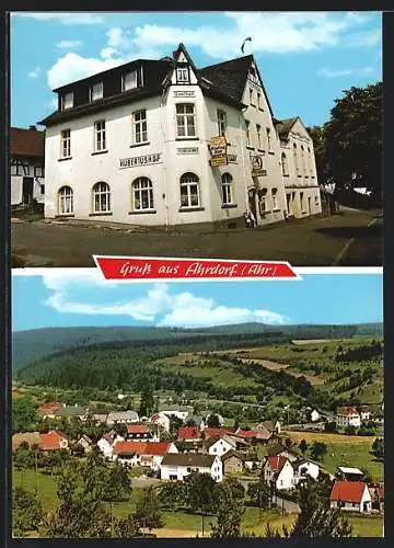 AK Blankenheim-Ahrdorf /Ahr, Gasthof und Pension Hubertushof, Gesamtansicht