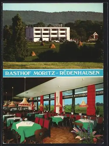 AK Rasthof Moritz-Rüdenhausen, Innen- und Aussenansicht