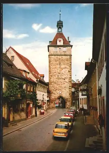 AK Prichsenstadt, Strasse mit Stadttor