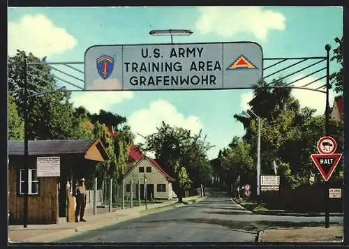 AK Grafenwöhr, Truppenübungsplatz, Eingang