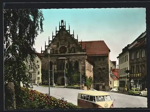 AK Rosenberg /Opf., Sulzbach, Strassenpartie mit Geschäften und Kirche