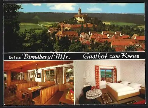 AK Virnsberg /Mfr., Gasthof zum Kreuz, Innenansicht, Teilansicht