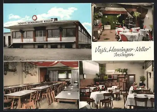 AK Insingen, Gasthaus Vogts. Henninger-Keller
