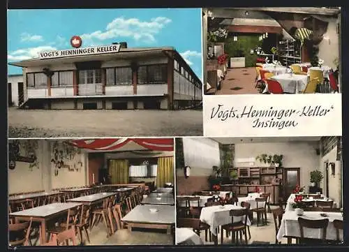 AK Insingen, Gasthaus Vogts. Henninger-Keller