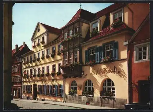 AK Rothenburg ob der Tauber, Hotel goldener Hirsch