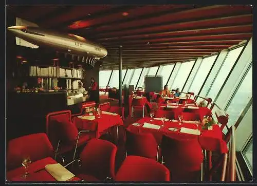 AK Mannheim, Schuler-Zeppelin-Drehrestaurant im Fernsehturm