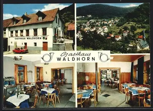 AK Peterstal bei Heidelberg, Gasthaus und Pension Waldhorn