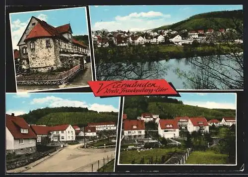 AK Viermünden, Kirche, Ortsansicht