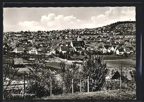 AK Leonberg-Eltingen, Blick über den Ort