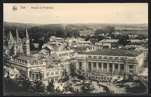 AK Spa, Blick auf Kirche, Kursaal und Casino