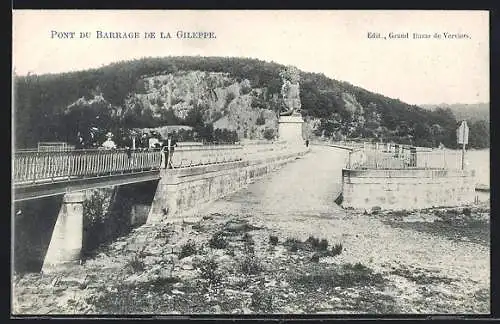 AK Barrage de la Gileppe, Pont du Barrage