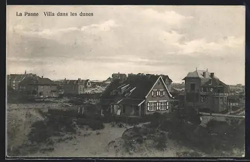 AK La Panne, Villa dans les dunes