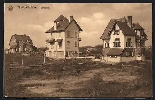 AK Nieuport-Bains, Cottages